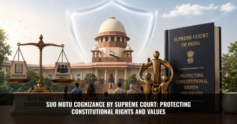 Read more about the article Suo Motu Cognizance by Supreme Court: Protecting Constitutional Rights and Values