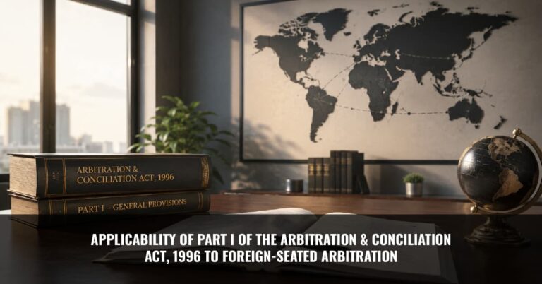 Read more about the article Applicability of Part I of the Arbitration & Conciliation Act, 1996 to Foreign-Seated Arbitration