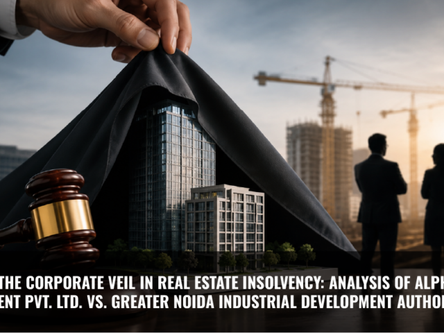 Lifting the Corporate Veil in Real Estate Insolvency: Analysis of Alpha Corp Development Pvt. Ltd. vs. Greater Noida Industrial Development Authority & Ors