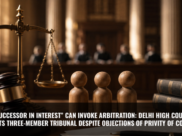 “Successor in Interest” Can Invoke Arbitration: Delhi High Court Appoints Three-Member Tribunal Despite Objections of Privity of Contract