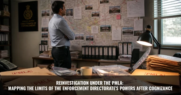 Read more about the article Reinvestigation Under the PMLA: Mapping the Limits of the Enforcement Directorate’s Powers After Cognizance