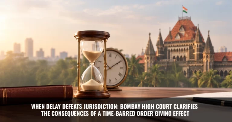 Read more about the article When Delay Defeats Jurisdiction: Bombay High Court Clarifies the Consequences of A Time-Barred Order Giving Effect