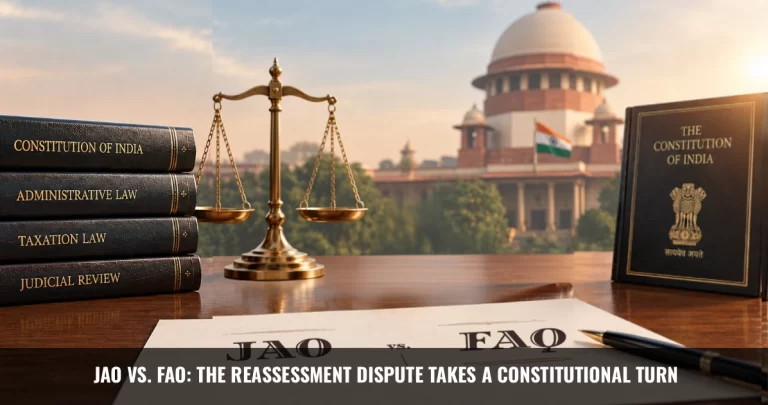 Read more about the article JAO vs. FAO: The Reassessment Dispute Takes a Constitutional Turn
