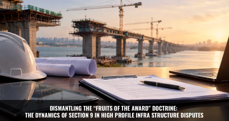 Read more about the article Dismantling the “Fruits of The Award” Doctrine: The Dynamics of Section 9 in High Profile Infra Structure Disputes