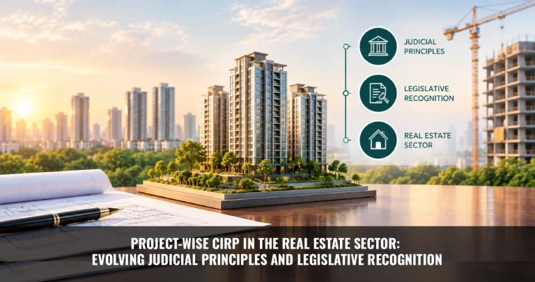 Read more about the article Project-Wise Cirp in The Real Estate Sector: Evolving Judicial Principles and Legislative Recognition