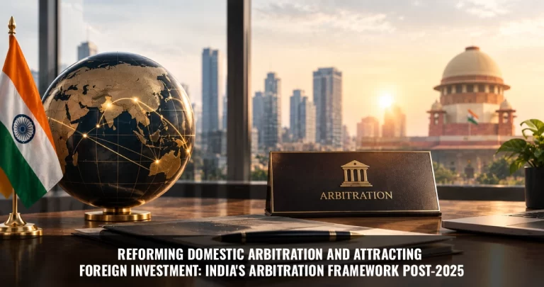 Read more about the article Reforming Domestic Arbitration and Attracting Foreign Investment: India’s Arbitration Framework Post-2025