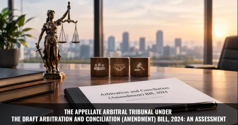 Read more about the article The Appellate Arbitral Tribunal Under the Draft Arbitration and Conciliation (Amendment) Bill, 2024: An Assessment