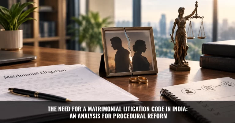 Read more about the article The Need for a Matrimonial Litigation Code in India: An Analysis for Procedural Reform