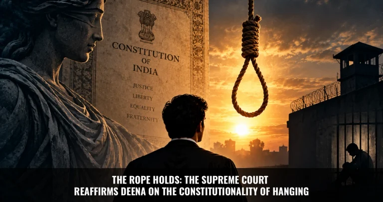 Read more about the article The Rope Holds: The Supreme Court Reaffirms Deena on the Constitutionality of Hanging