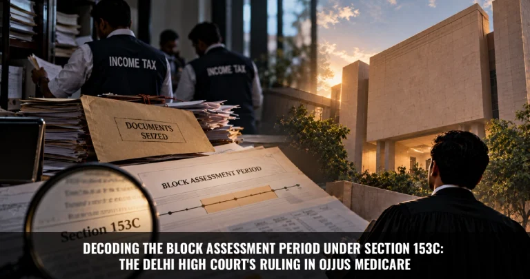 Read more about the article Decoding the Block Assessment Period Under Section 153 C: The Delhi High Court’s Ruling in Ojjus Medicare