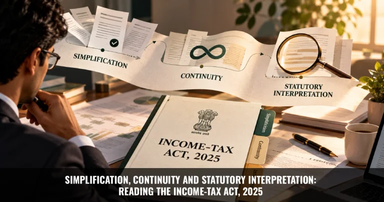 Read more about the article Simplification, Continuity and Statutory Interpretation:Reading the Income-tax Act, 2025