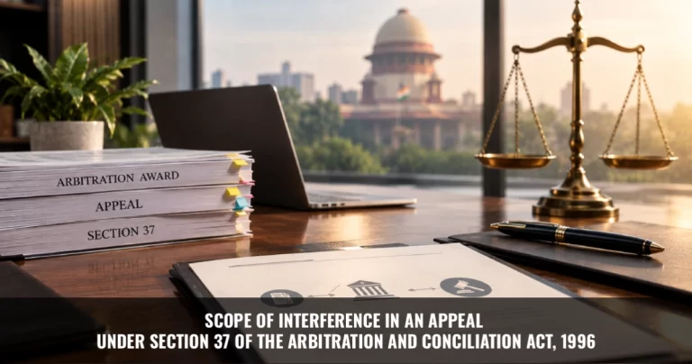 Read more about the article Scope of Interference in an Appeal under Section 37 of the Arbitration and Conciliation Act, 1996