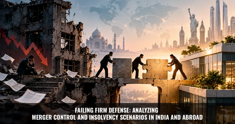 Read more about the article Failing Firm Defense: Analyzing Merger Control and Insolvency Scenarios in India and Abroad